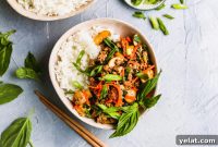 Thai Basil Beef Stir-Fry with Garlic and Chili