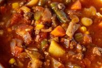 Hearty Vegetable Beef Soup Recipe with Savory Homemade Broth