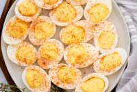 Creamy Deviled Eggs with Dijon Mustard and Fresh Herbs