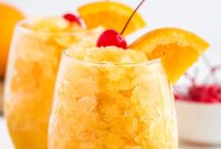 Sparkling Brandy Slush Cocktail Recipe for Parties
