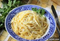 Creamy Puffball Mushroom Fettuccine Alfredo