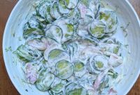 Creamy Cucumber Salad with Dill and Sour Cream Dressing