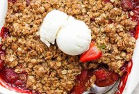 Strawberry Crisp Recipe with Oat Streusel — Quick Summer Dessert