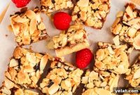 Raspberry Almond Bars with Buttery Shortbread Crust