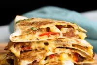 Walnut Taco Meat Quesadilla with Savory Plant-Based Filling