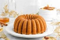 Spiced Apple Cider Bourbon Bundt Cake Recipe for Fall Desserts