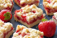 Strawberry Crumble Bars with Buttery Oat Crust