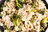 Creamy White Bean Pasta with Garlic and Herbs