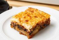 Vegetarian Moussaka Recipe: Layered Eggplant and Lentils