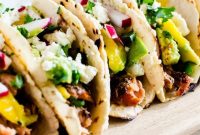 Grilled Salmon Tacos with Avocado Mango Salsa Recipe