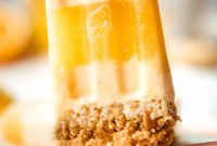 Creamsicle Ice Pops with Graham Cracker Crumble