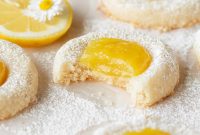 Lemon Curd Thumbprint Cookies — Zesty Homemade Cookie Recipe
