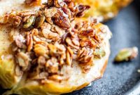 Crispy Air Fryer Apples with Honey Oat Crumble