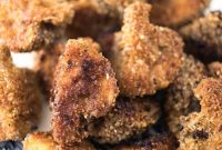 Crispy Oven-Baked Breaded Mushrooms with Light Coating