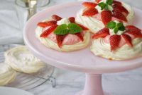 Light and Creamy Strawberry Mousse Pavlovas Recipe