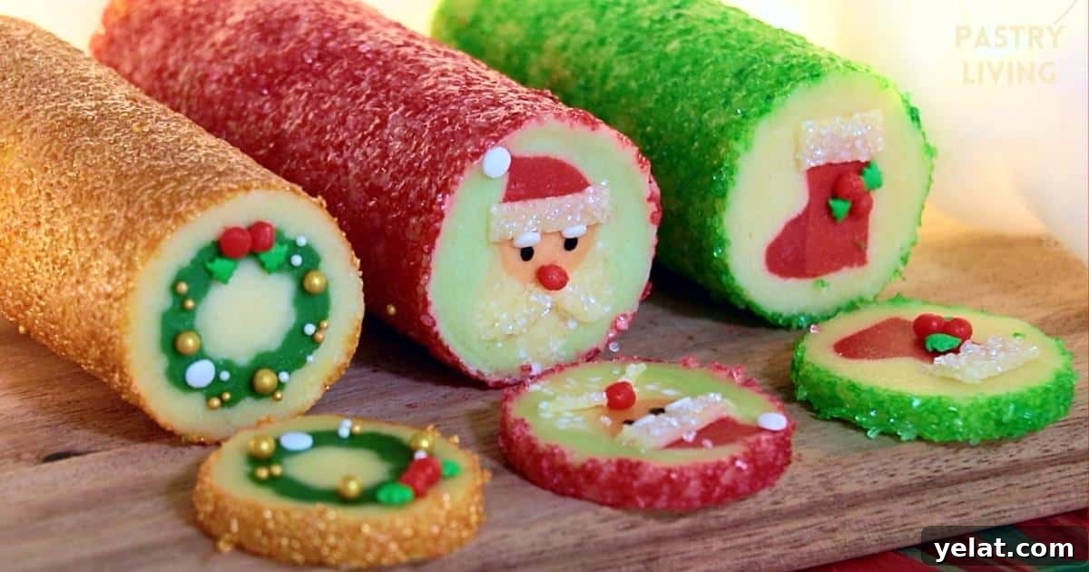 Slice-and-Bake Christmas Cookies: Tree, Reindeer & Gift Box Ideas 18 3 slice-and-bake Christmas cookie dough logs