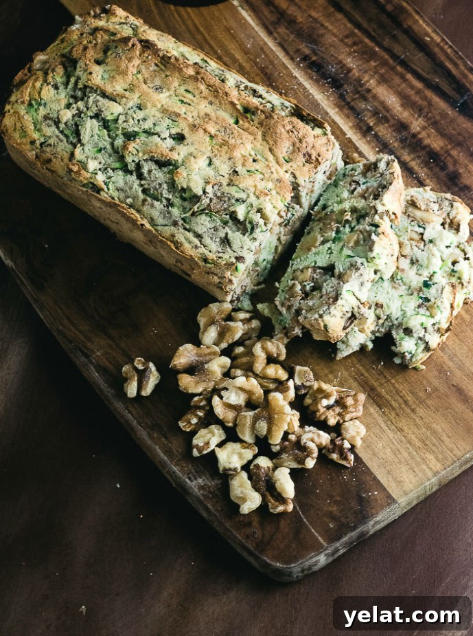 Keto Zucchini & Walnut Loaf Recipe for Low-Carb Baking 3 Keto Zucchini and Walnut Bread- Low Carb & Gluten Free