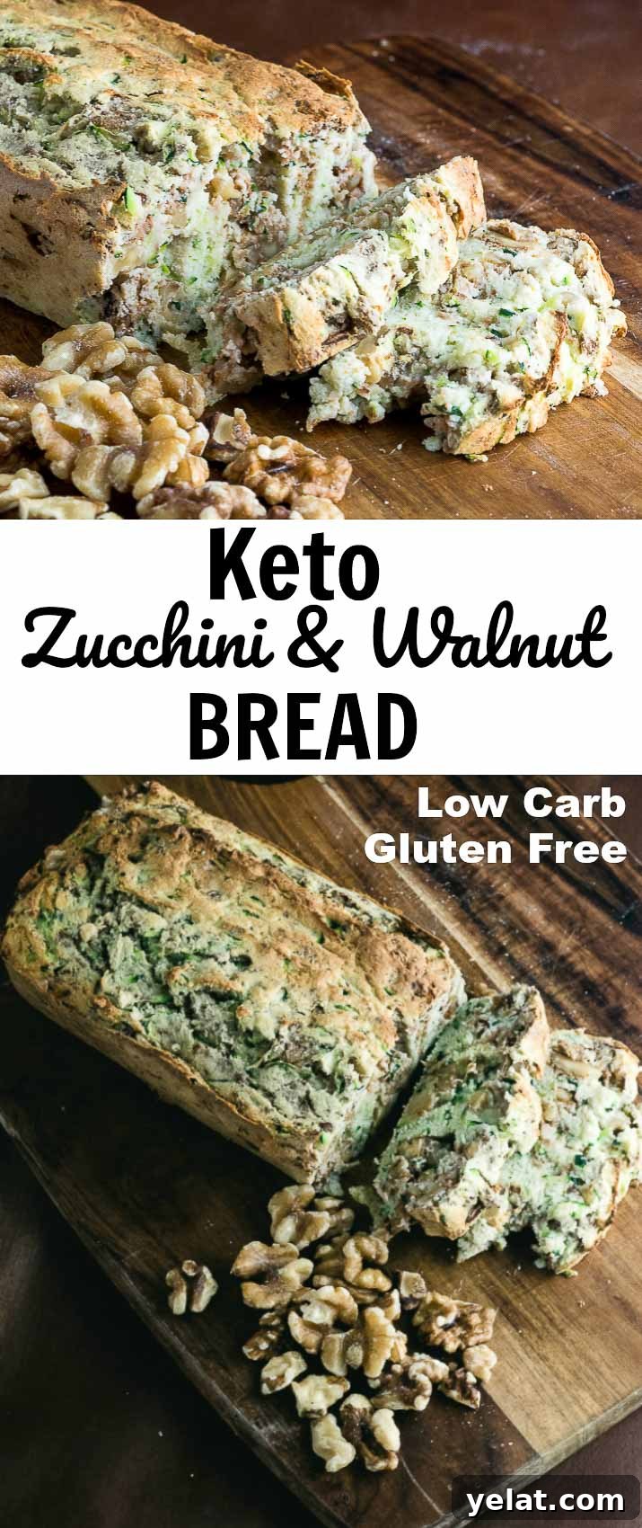 Keto Zucchini & Walnut Loaf Recipe for Low-Carb Baking 6 Keto Zucchini and Walnut Bread- Low Carb & Gluten Free