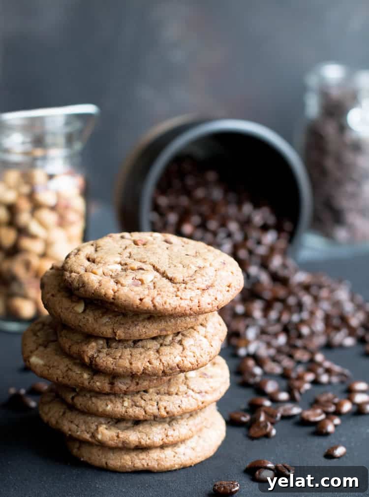Hazelnut Mocha Cookies with Cream Filling 2 Mocha Hazelnut Coffee and Cream Cookies
