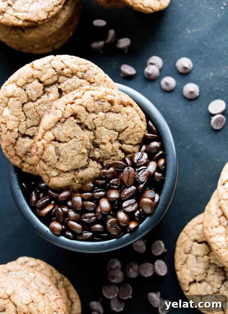 Hazelnut Mocha Cookies with Cream Filling 3 Hazelnut Mocha Coffee and Cream Cookies. A soft chewy cookie with the flavors of your favorite coffee. Four kinds of chocolate and toasted hazelnuts make for the most delicious cookie!