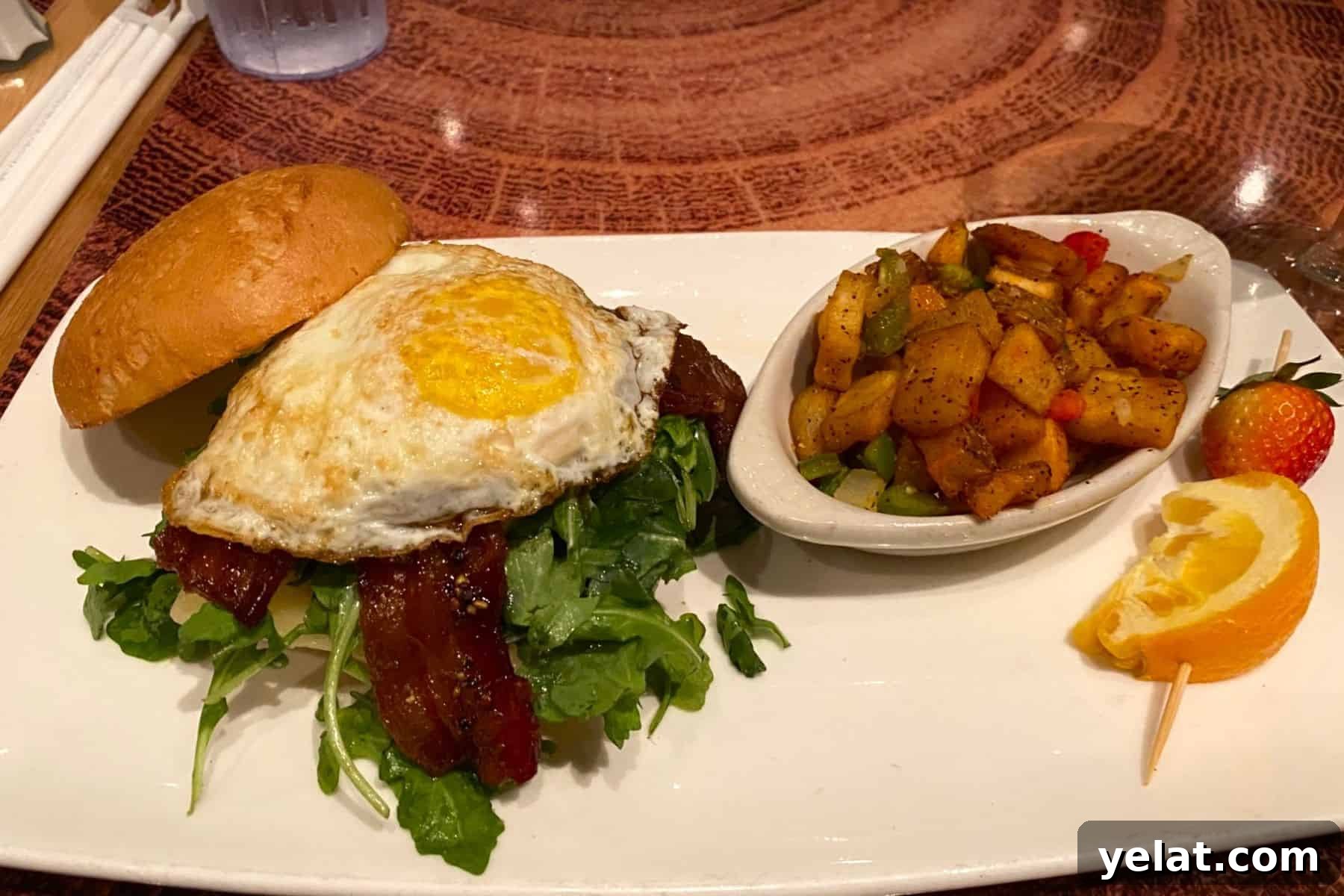 Rainforest Cafe Breakfast Review at Disney's Animal Kingdom 14 rainforest cafe Iggy's Egg Sandwich
