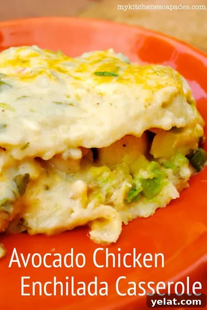 Creamy Chicken Enchilada Casserole