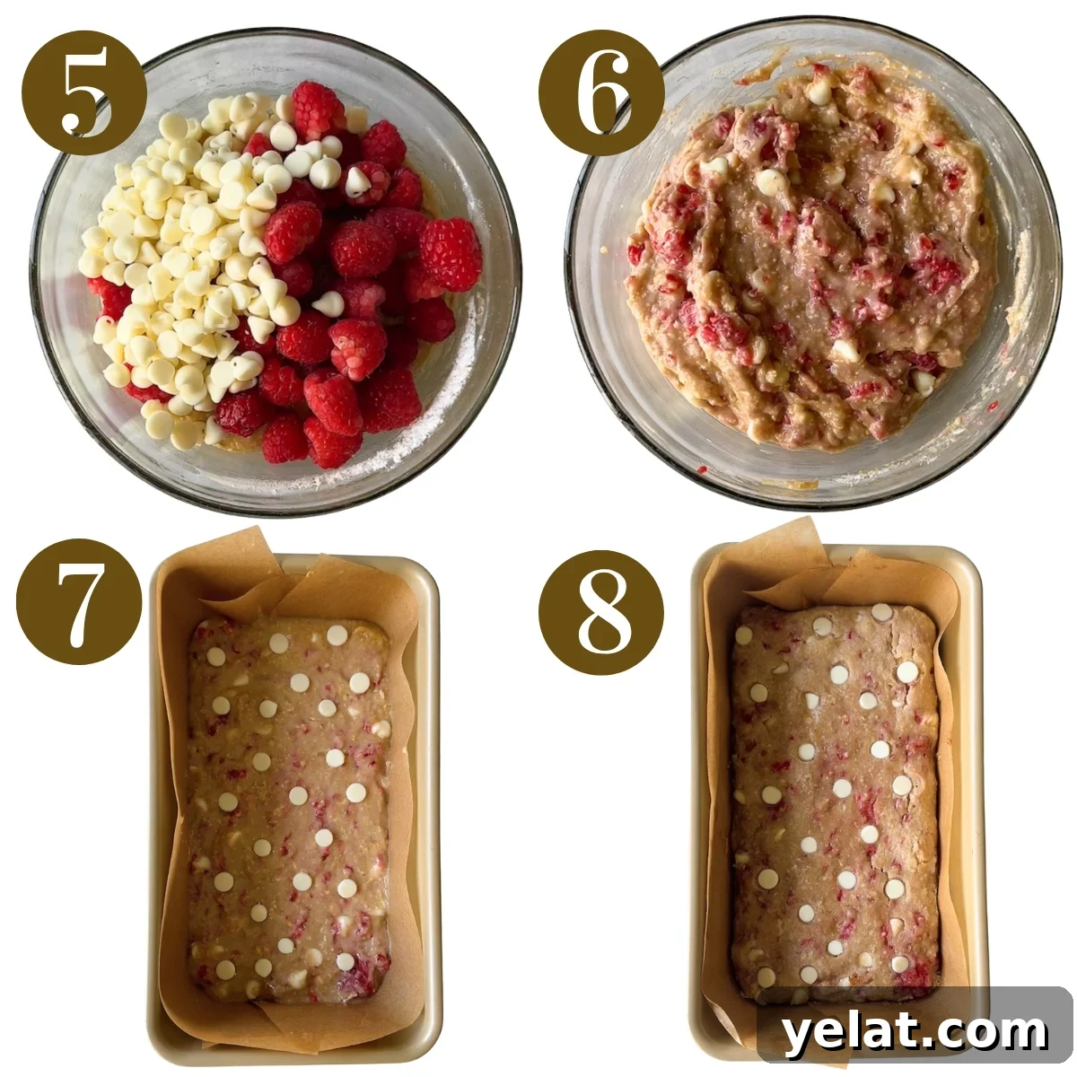 Raspberry White Chocolate Blondies Recipe — Chewy Berry Bars 5 Steps to make raspberry white chocolate blondies.