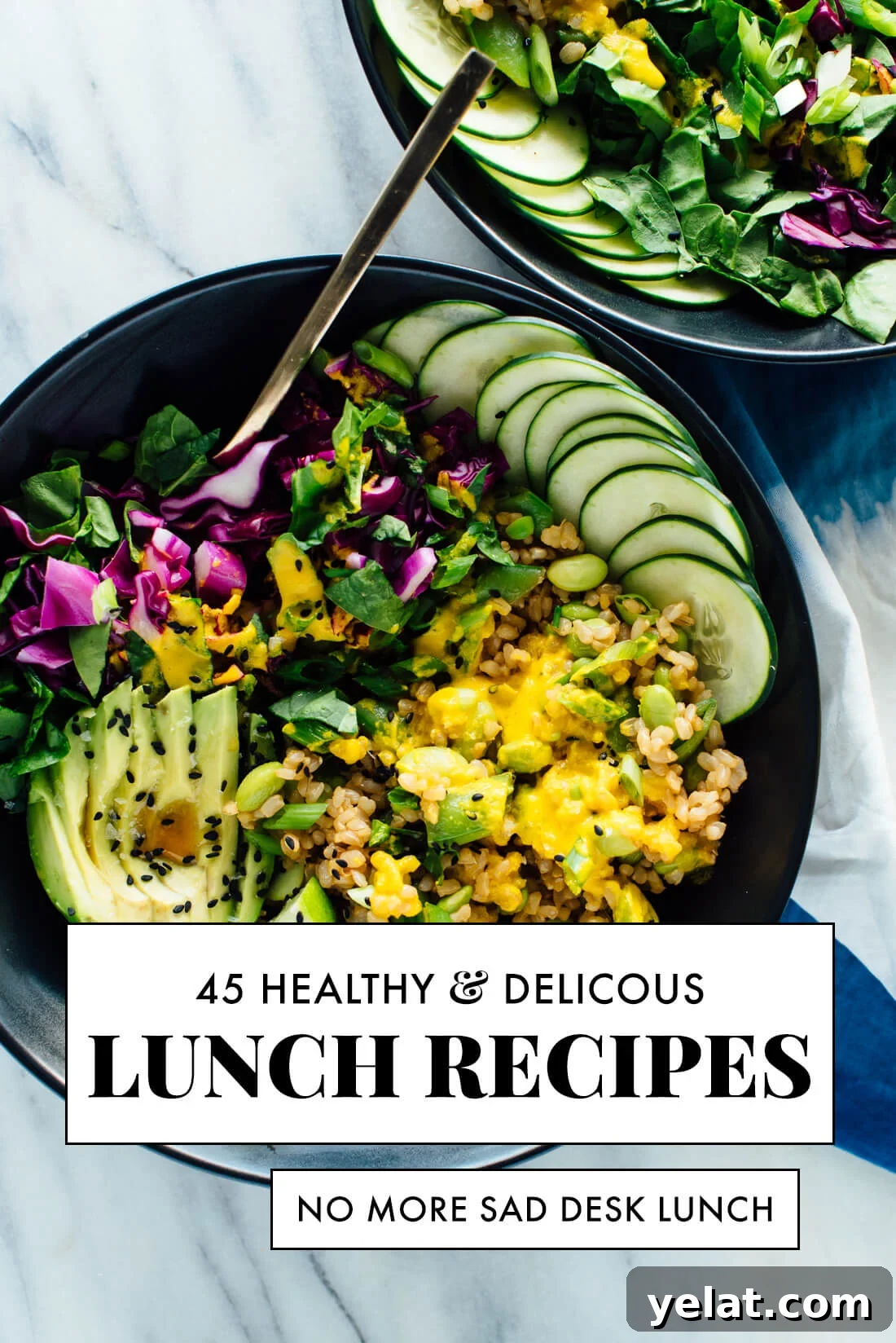45 Portable Lunch Recipes for Meal Prep and On-the-Go Meals 2 45 vegetarian lunch recipes