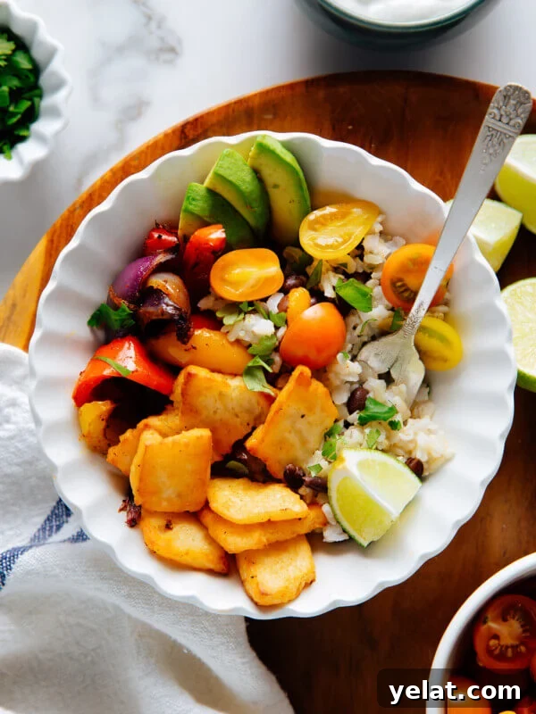 45 Portable Lunch Recipes for Meal Prep and On-the-Go Meals 12 Vegetarian halloumi fajita bowl