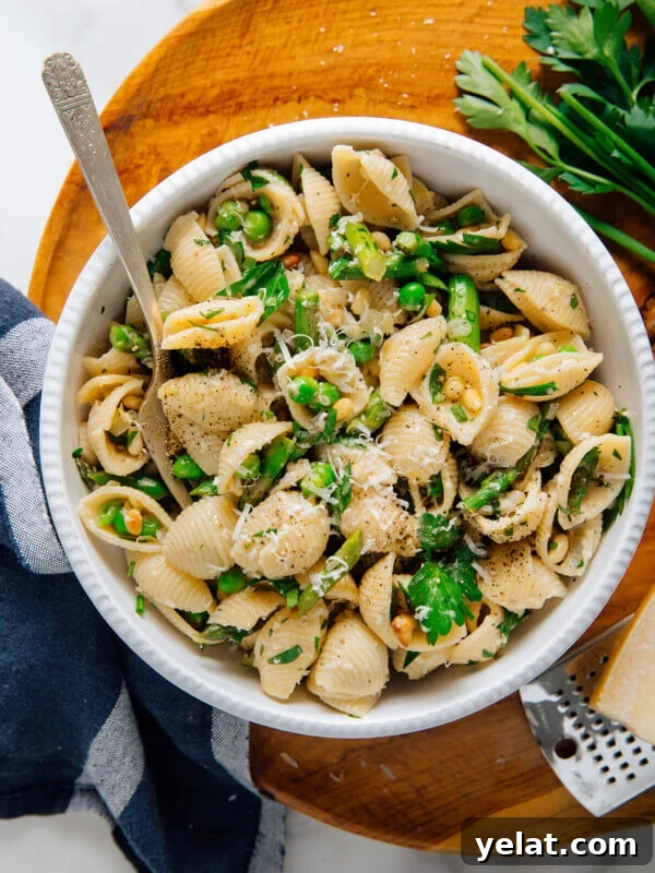 45 Portable Lunch Recipes for Meal Prep and On-the-Go Meals 21 bowl of springtime pasta