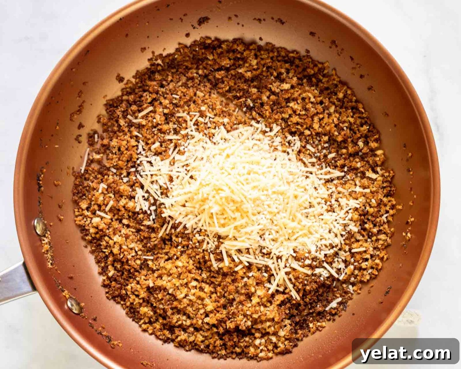 Smoky Brisket Mac and Cheese Recipe for Leftover Beef 4 Toasted bread crumbs topped with parmesan cheese.