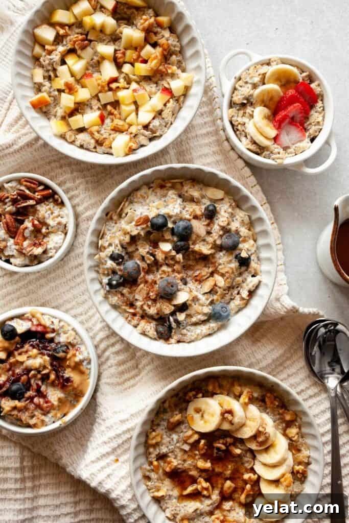 Protein Oatmeal with Egg Whites for Muscle Fuel and Satiety 5 adding toppings to protein egg white oatmeal in bowls