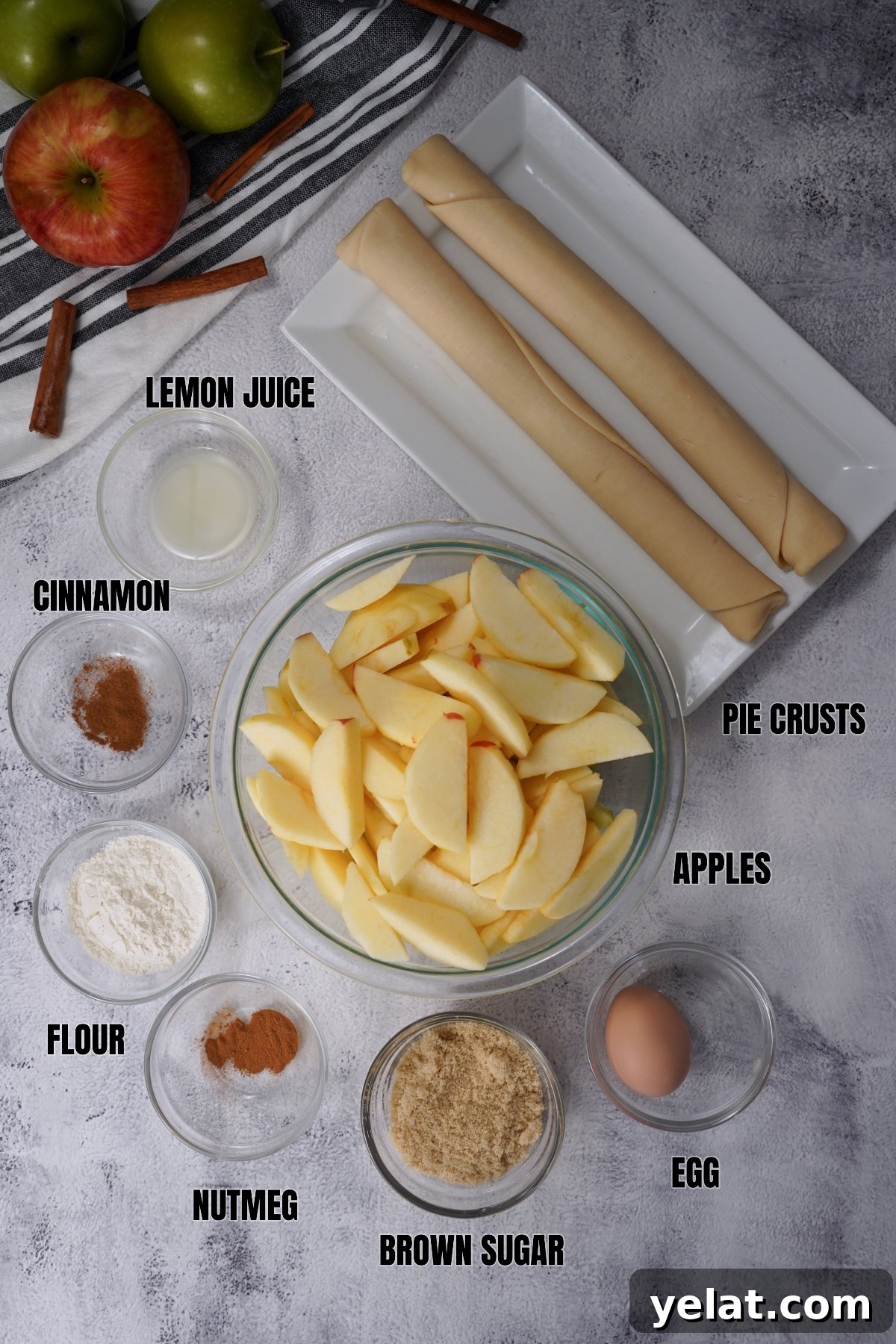 SMOKED APPLE PIE labeled ing