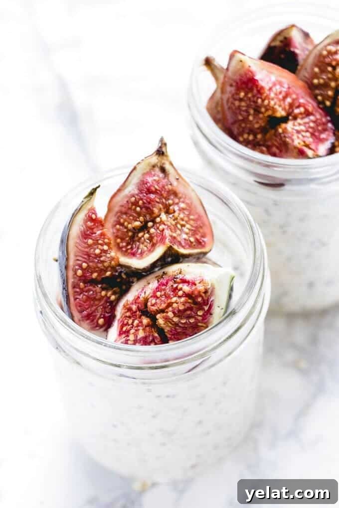 These fig & honey overnight oat pots are the perfect get up and go breakfast. They're creamy and sweet with a hint of salt and earthy sweet fig notes. High in calcium and protein they make the perfect breakfast. These fig & honey overnight oat pots are the perfect get up and go breakfast. They're creamy and sweet with a hint of salt and earthy sweet fig notes. High in calcium and protein they make the perfect breakfast.