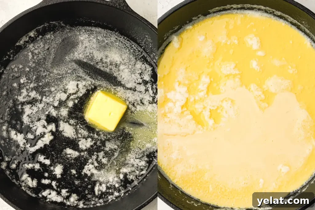 Classic Apple Dutch Baby Pancake Recipe — Fluffy Skillet Treat 6 dutch baby batter process