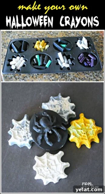 DIY Halloween Crayons: Step-by-Step Guide for Festive Shapes 2 Find out how to make crayons for Halloween . These are fun for kids to draw with or they make great gifts to give to classmates or trick or treaters. Use them for Halloween activities!