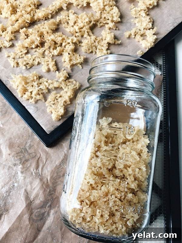 How to Dehydrate White or Brown Rice for Long-Term Storage 7 dried rice in jar