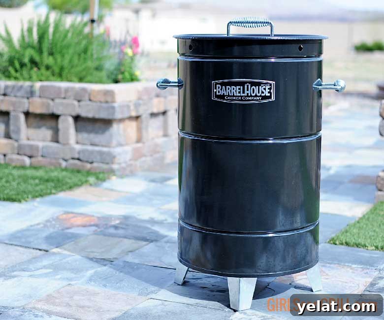 Barrel House Cooker 18C Review: Features, Performance & Verdict 2 barrel house cooker on slate patio near planter box