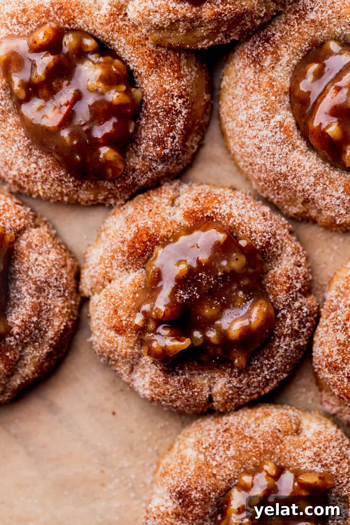 Pecan Pie Cookie Recipe: Crispy, Gooey Mini Pies 12 Close up of cookie.