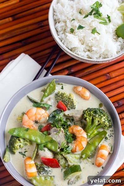 Authentic Thai Green Curry with Shrimp Recipe for Dinner 2 Thai Shrimp Curry Green Curry Paste Recipe