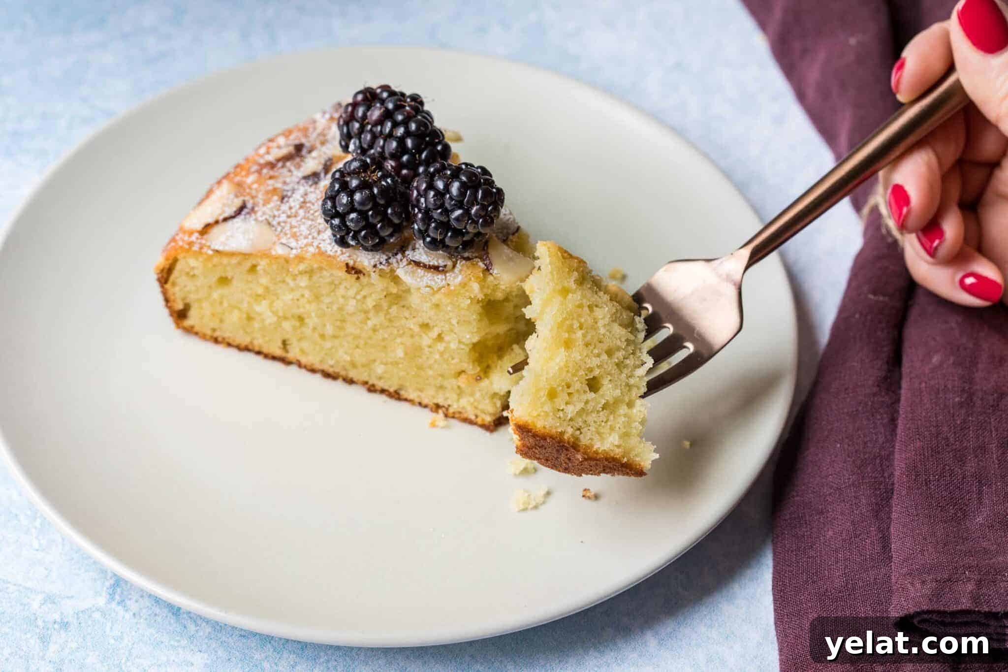 French Yogurt Cake with Almonds