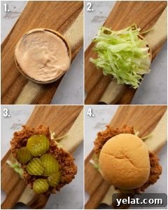 how to make fried chicken sandwich 4 step by step photos showing how to make fried chicken sandwich