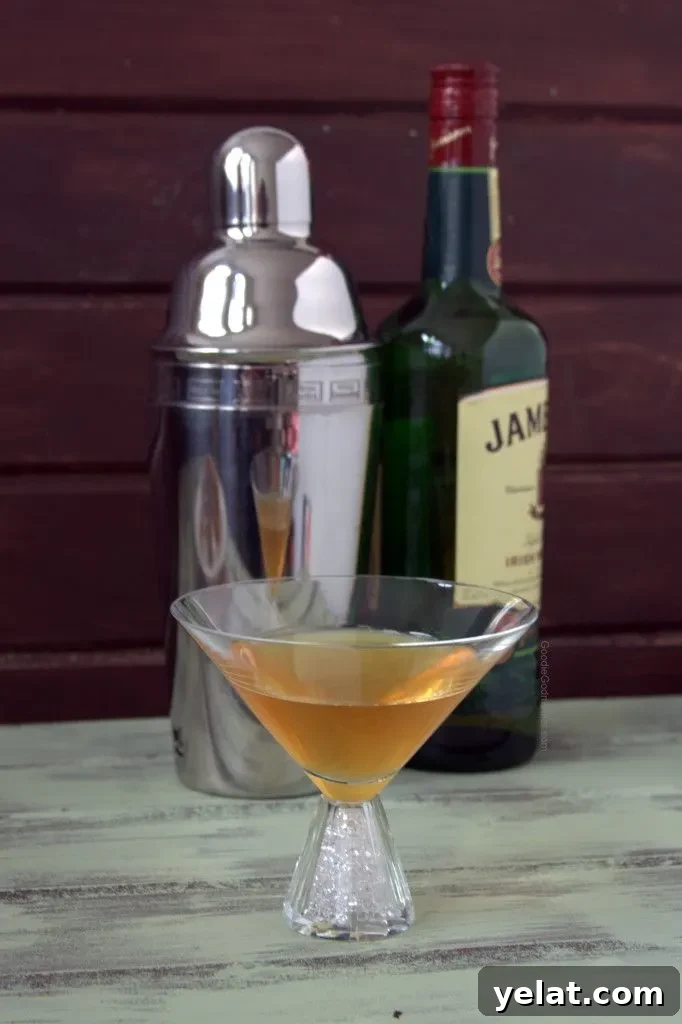 Lucky Ginger Martini - An upscale alternative to green beer for St Patrick's Day!
