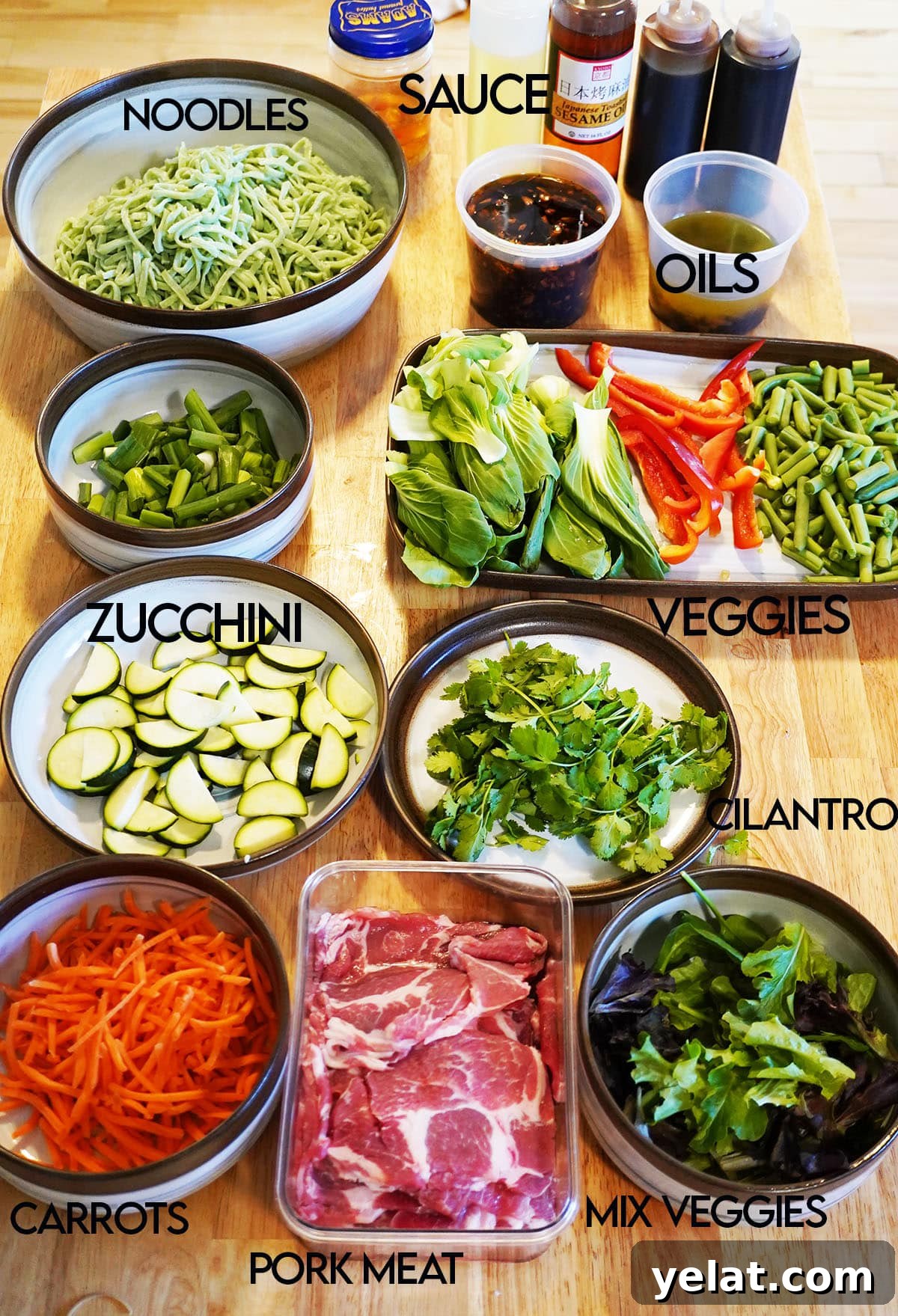 Mongolian BBQ Ingredients