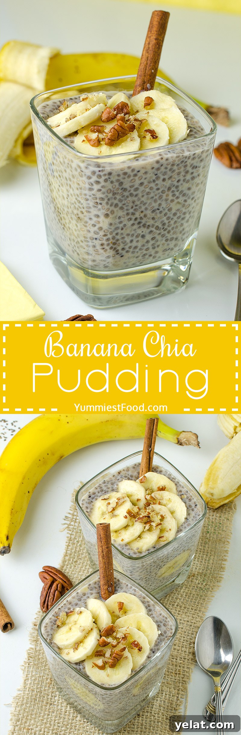 Banana Chia Pudding Breakfast Bowl — High-Protein Morning Recipe 9 Healthy, Easy Breakfast Banana Chia Pudding - so tasty, simple and healthy enough to have it for breakfast