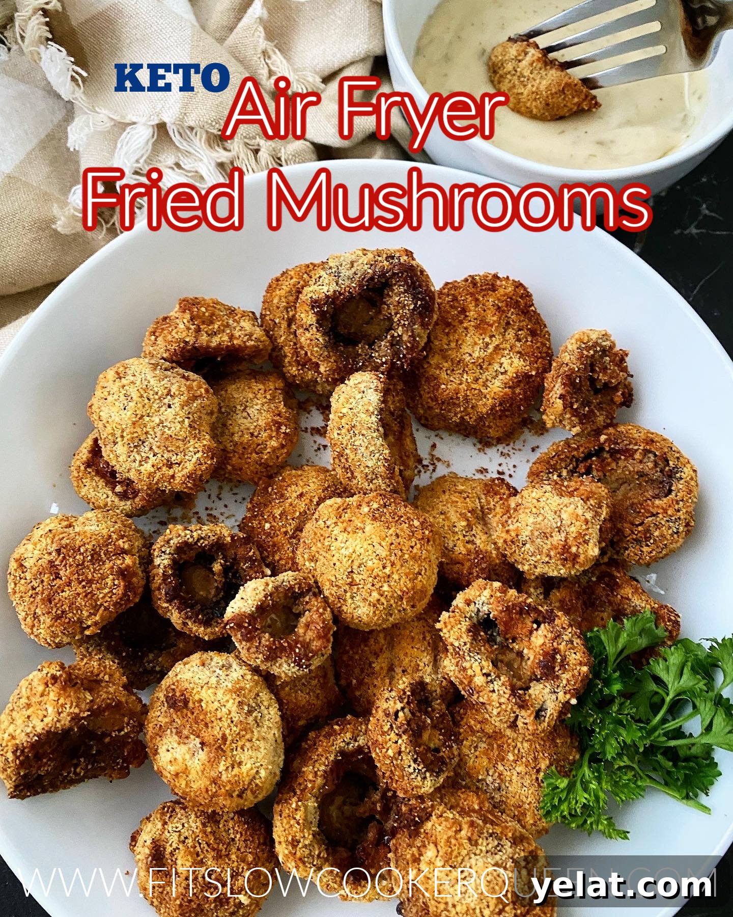 Crispy Keto Air-Fryer Fried Mushrooms: Low-Carb Snack Recipe 2 img 17391 1