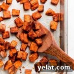 Crispy Roasted Sweet Potatoes with Garlic and Herbs 7 img 17795 6