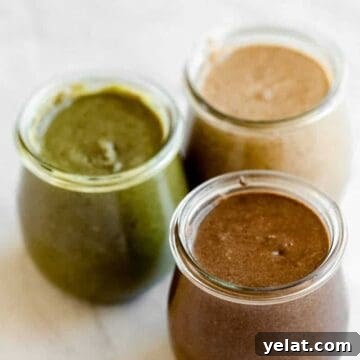three jars of fall flavored seed butters