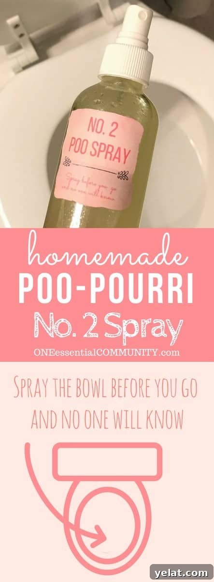 Make-Your-Own Before You Go Toilet Spray: Poo-Pourri Recipe 12 Finished DIY Poo-Pourri bottles