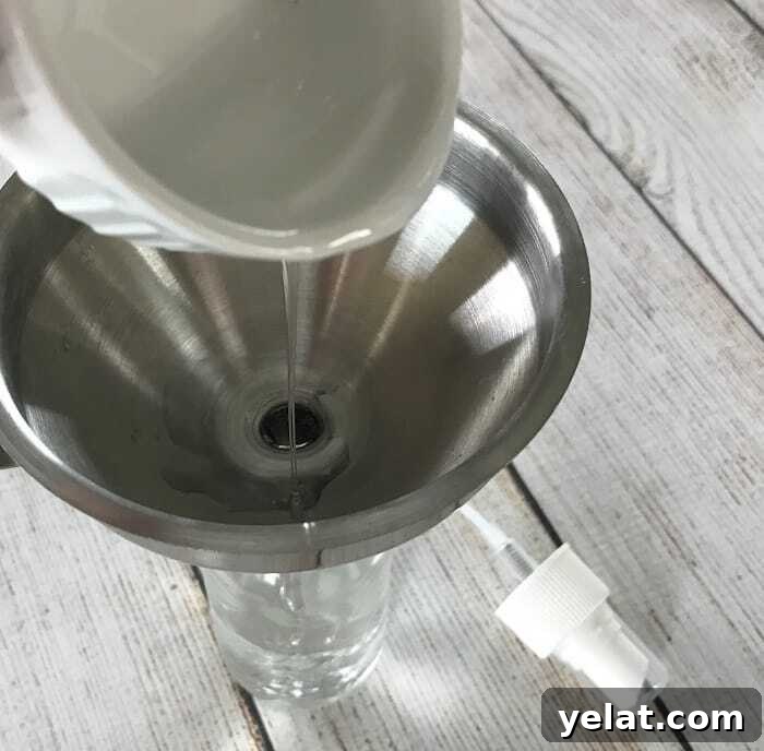Make-Your-Own Before You Go Toilet Spray: Poo-Pourri Recipe 5 Adding glycerin to the mixture